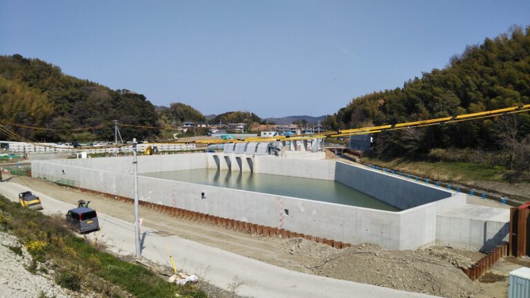 那賀川（一期）農地防災事業　呑口調整水槽工事